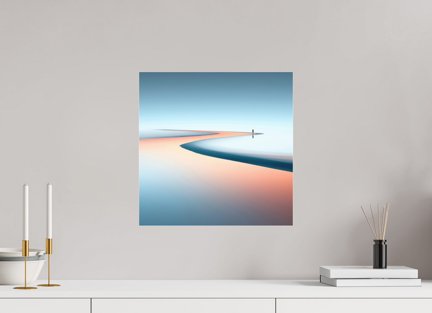 40 x 40 cm, Acrylglas glänzend standard Am Rand der Unendlichkeit
