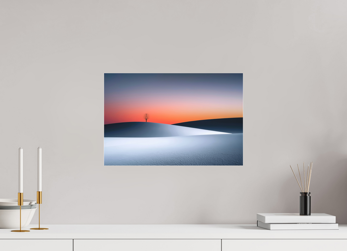 45 x 30 cm, Fine Art Pigmentdruck hinter Acrylglas Kälte und Glut—Wandkunst, Fine Art Print, Leinwand, Acryldruck, Alu-Dibond