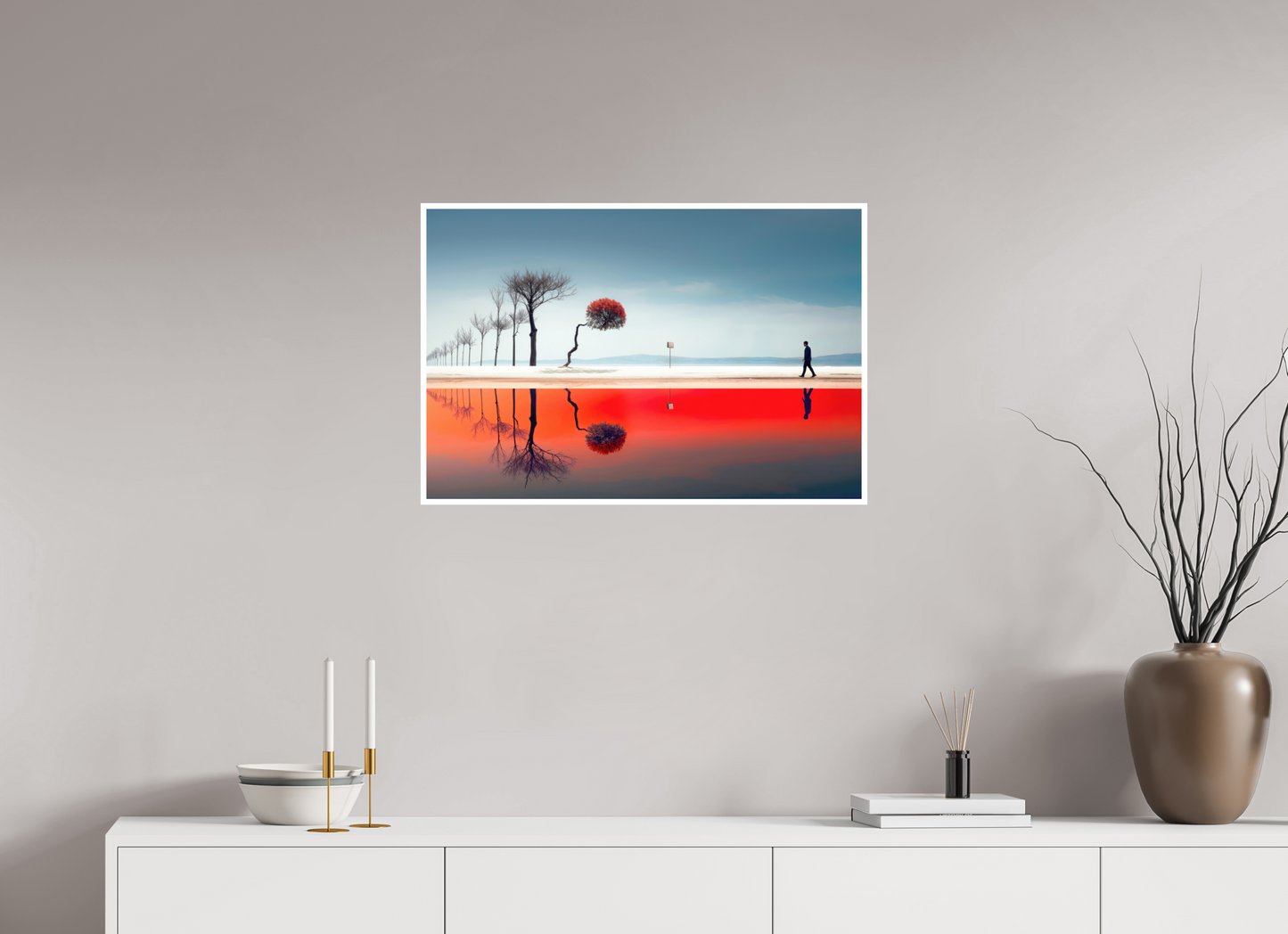 75 x 50 cm, Fine Art Print Hahnemühle Baryta Der Weg durch den Traumraum—Wandkunst, Fine Art Print, Leinwand, Acryldruck, Alu-Dibond