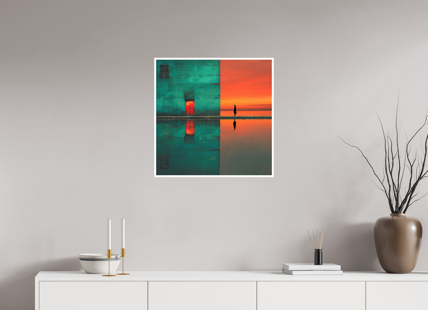 60 x 60 cm, Fine Art Print Hahnemühle Baryta Schwelle zum Meer