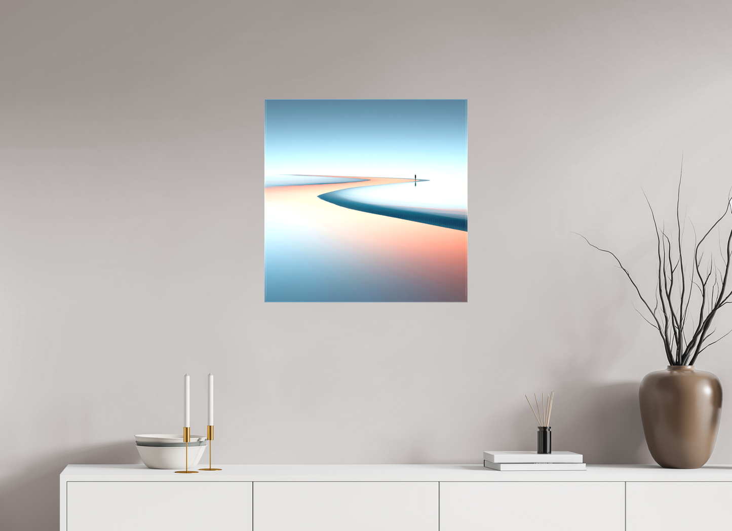 60 x 60 cm, Leinwand glänzend Am Rand der Unendlichkeit