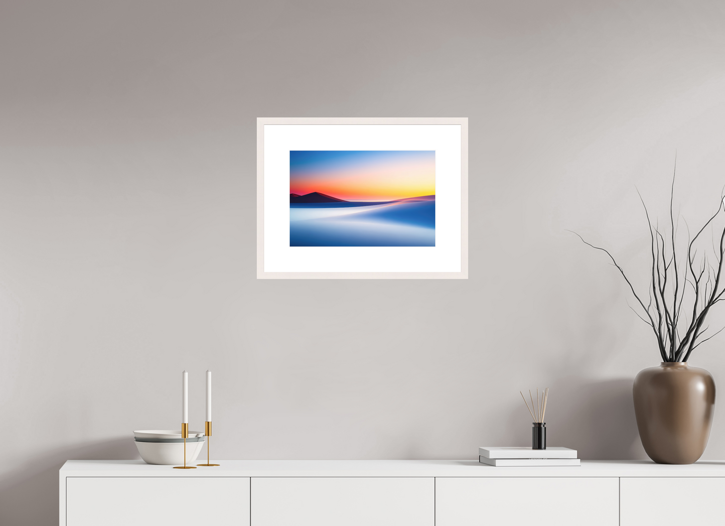 45 x 30 cm, Fine Art Print gerahmt Die Stille der Dünen-02