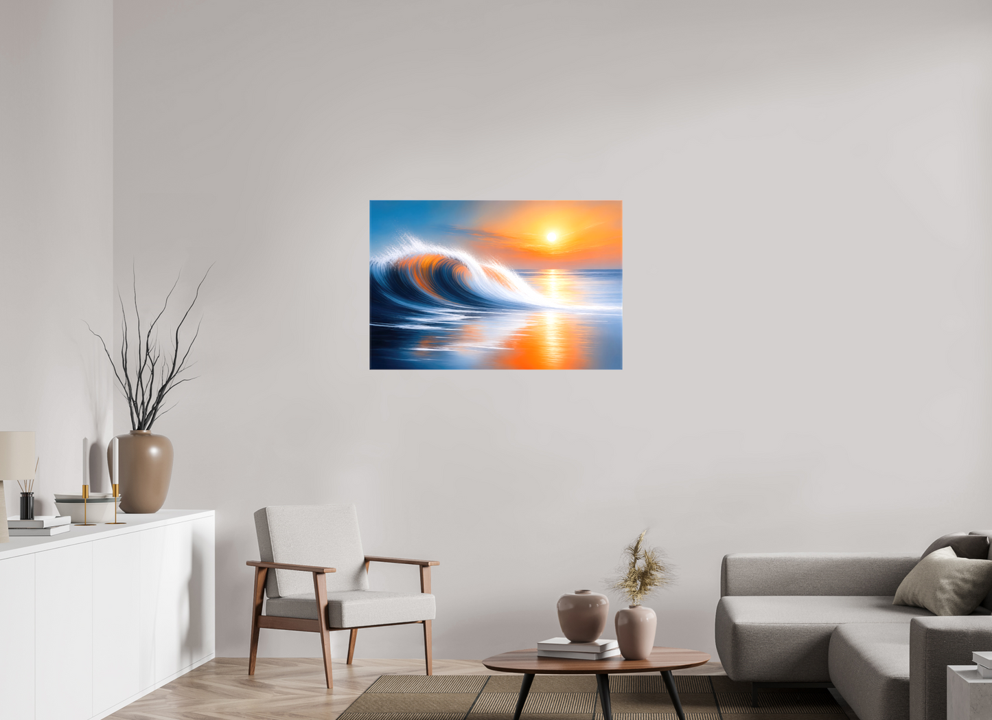 105 x 70 cm, Leinwand glänzend Tragendes Licht—Wandkunst, Fine Art Print, Leinwand, Acryldruck, Alu-Dibond