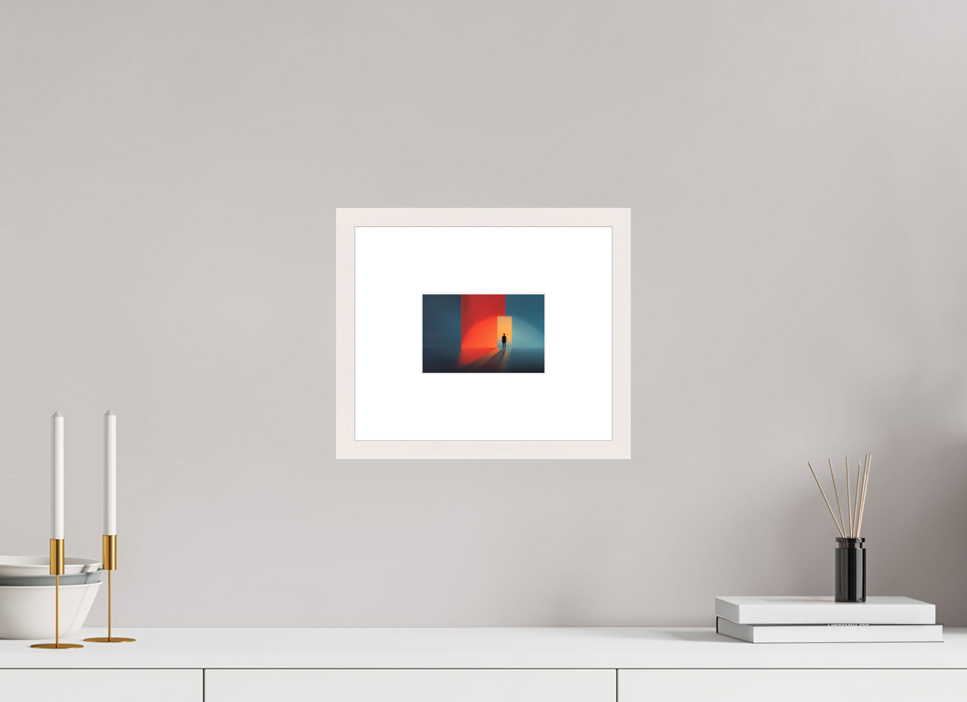 15 x 10 cm, Fine Art Print gerahmt Tor zum Meer-03