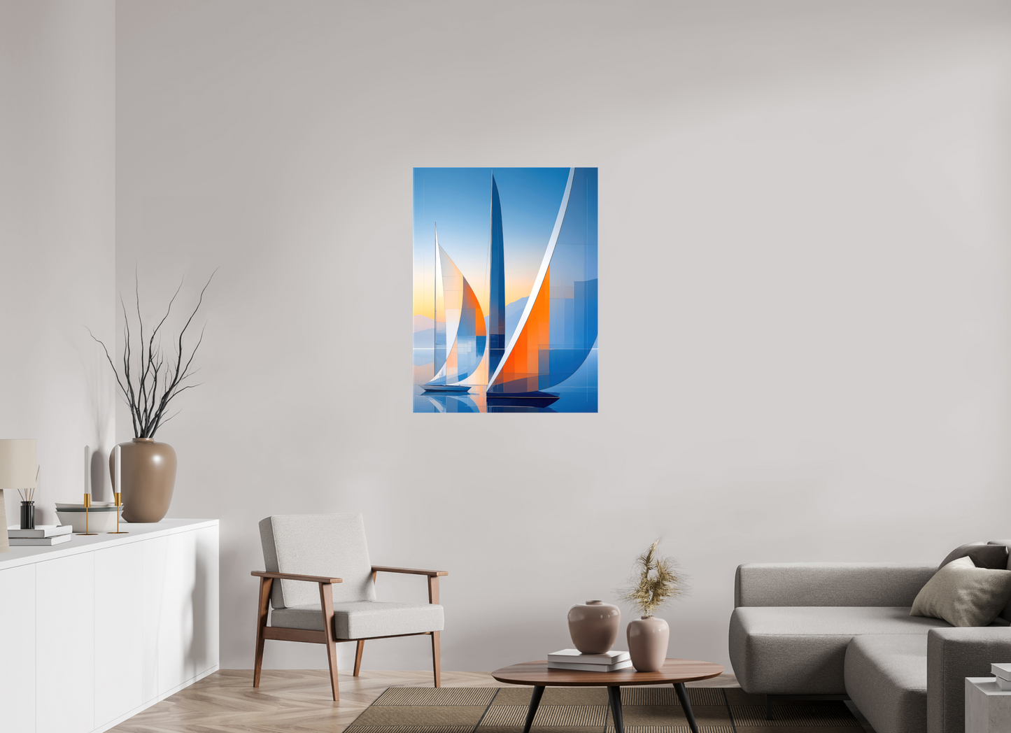 75 x 100 cm, Leinwand glänzend Segelräume