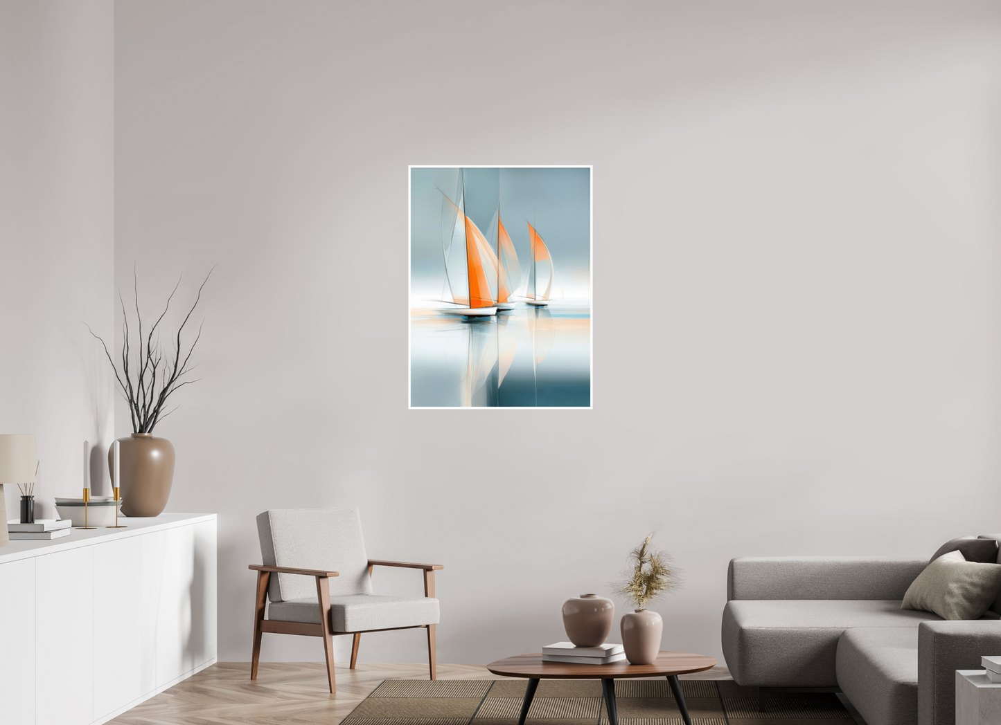 75 x 100 cm, Fine Art Print Hahnemühle Baryta Linien im Wind