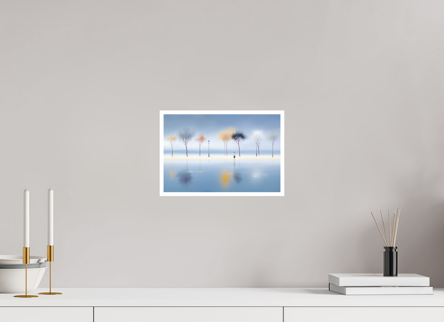 30 x 20 cm, Fine Art Print Hahnemühle Baryta Stilles Ufer, ferne Gedanken