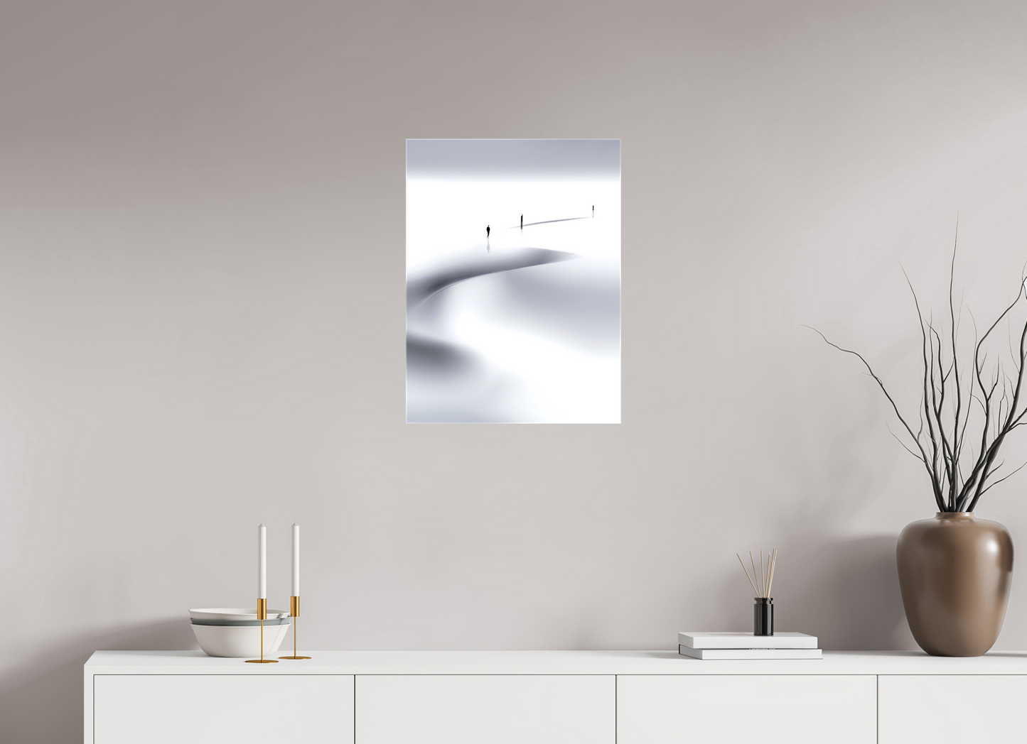 45 x 60 cm, Leinwand glänzend Weg der Gezeiten