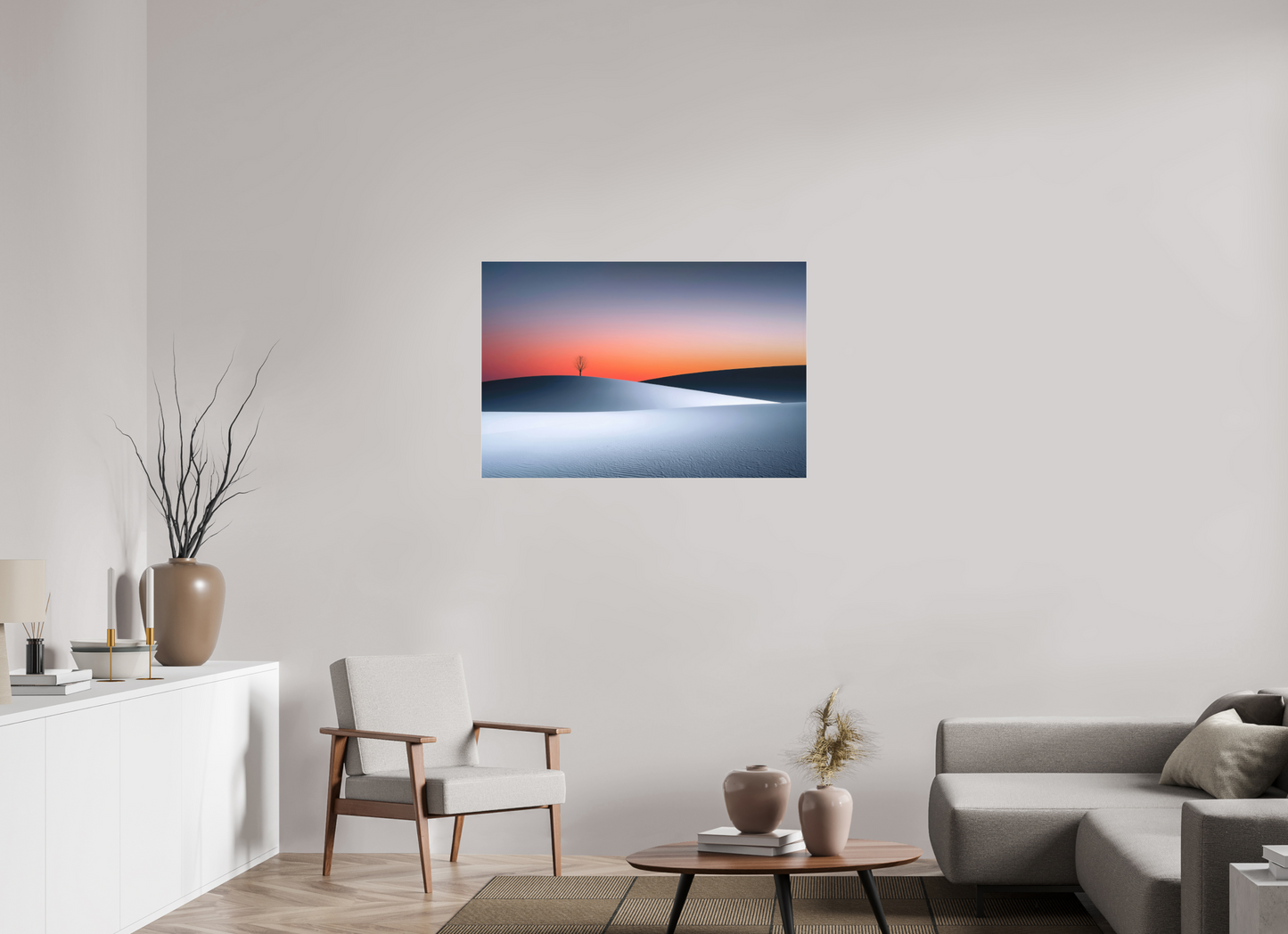105 x 70 cm, Fine Art Pigmentdruck hinter Acrylglas Kälte und Glut—Wandkunst, Fine Art Print, Leinwand, Acryldruck, Alu-Dibond