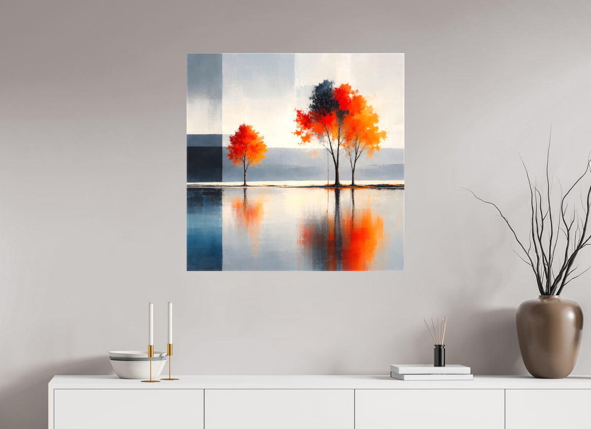 80 x 80 cm, Leinwand glänzend Herbst zwischen den Welten