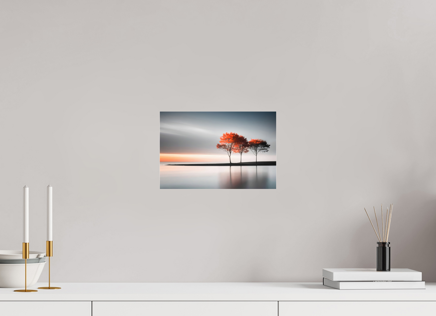 30 x 20 cm, Acrylglas glänzend standard Stille am Ufer-02