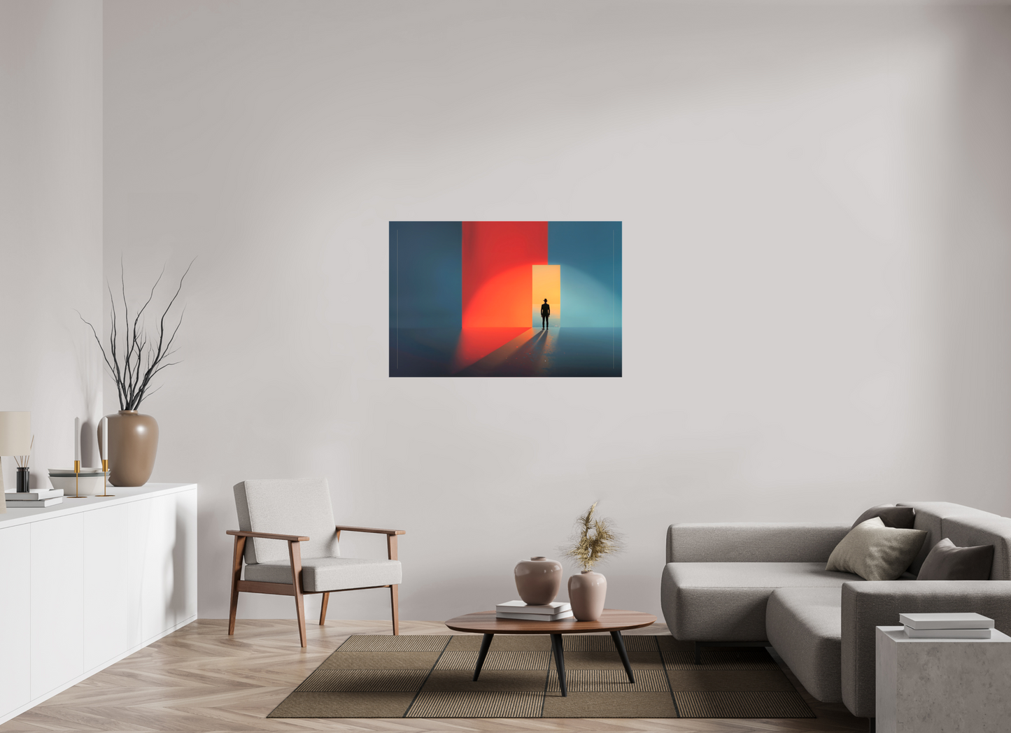 120 x 80 cm, Leinwand glänzend Tor zum Meer-03