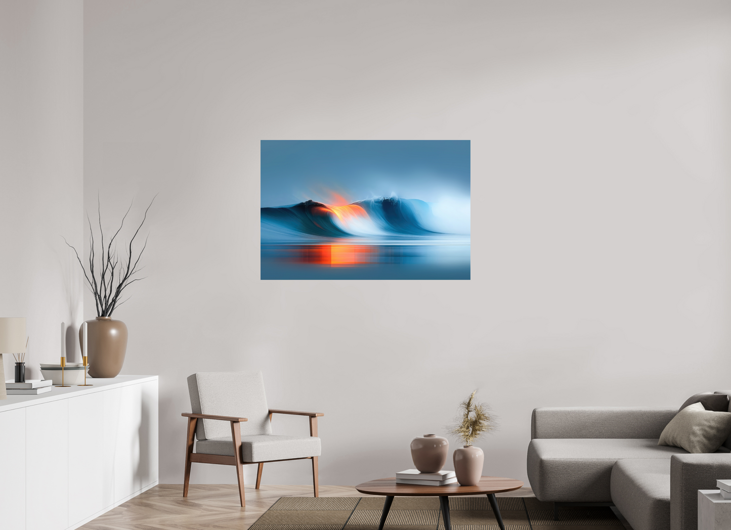 120 x 80 cm, Fine Art Print gerahmt Schwelle im Licht