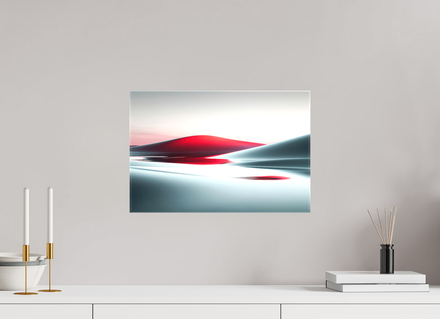 45 x 30 cm, Leinwand glänzend Die Stille der Dünen-06