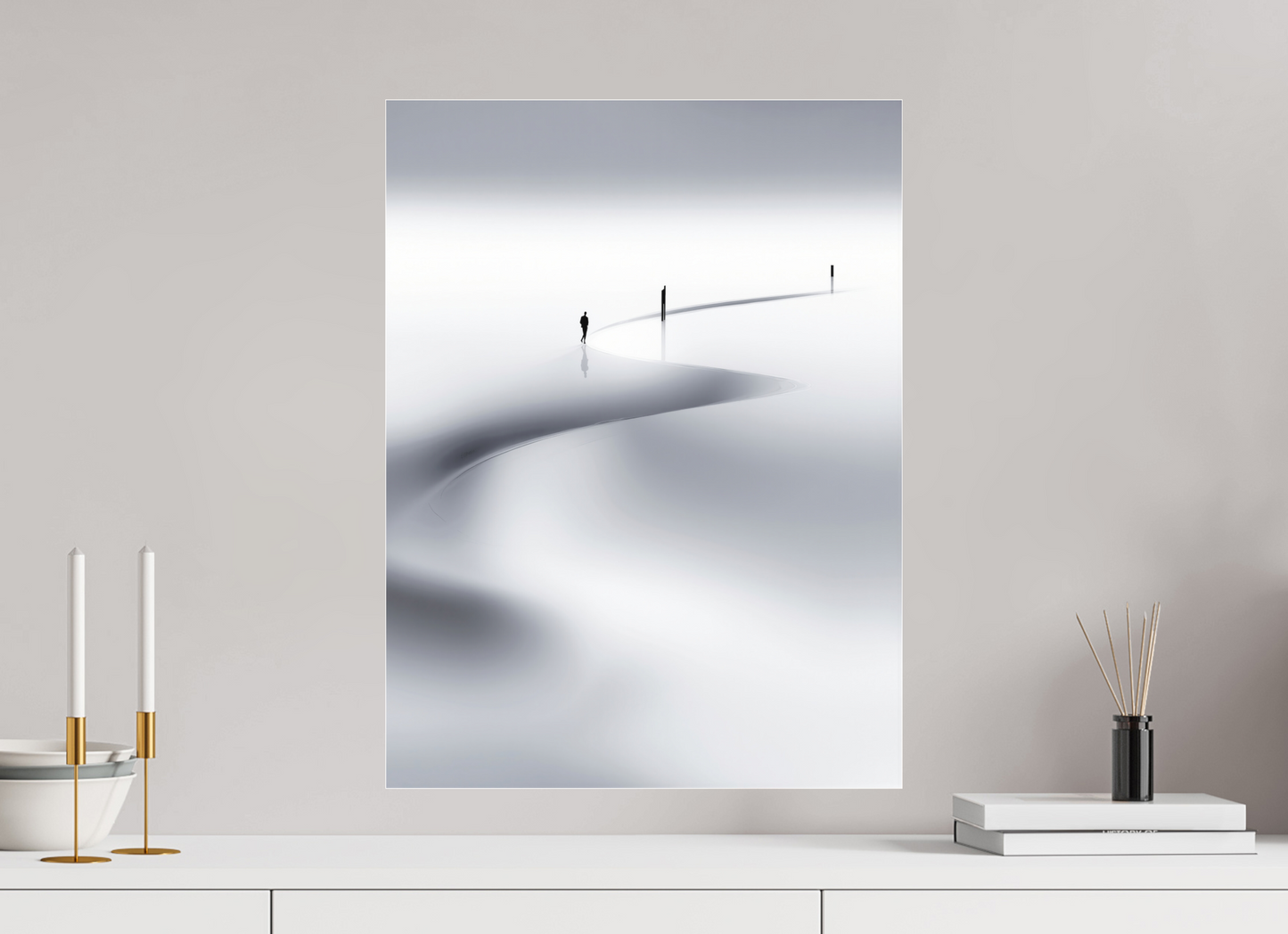 45 x 60 cm, Fine Art Pigmentdruck hinter Acrylglas Weg der Gezeiten