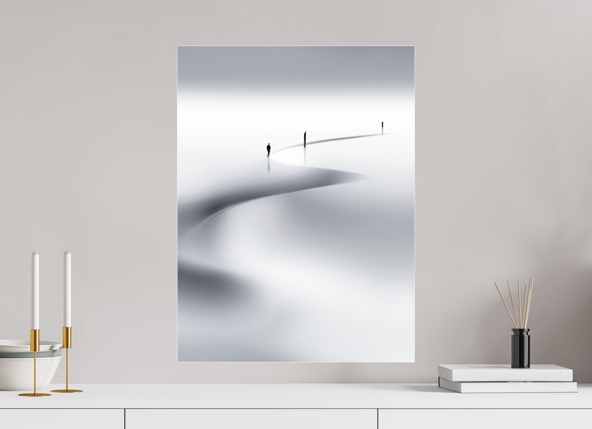 45 x 60 cm, Fine Art Pigmentdruck hinter Acrylglas Weg der Gezeiten
