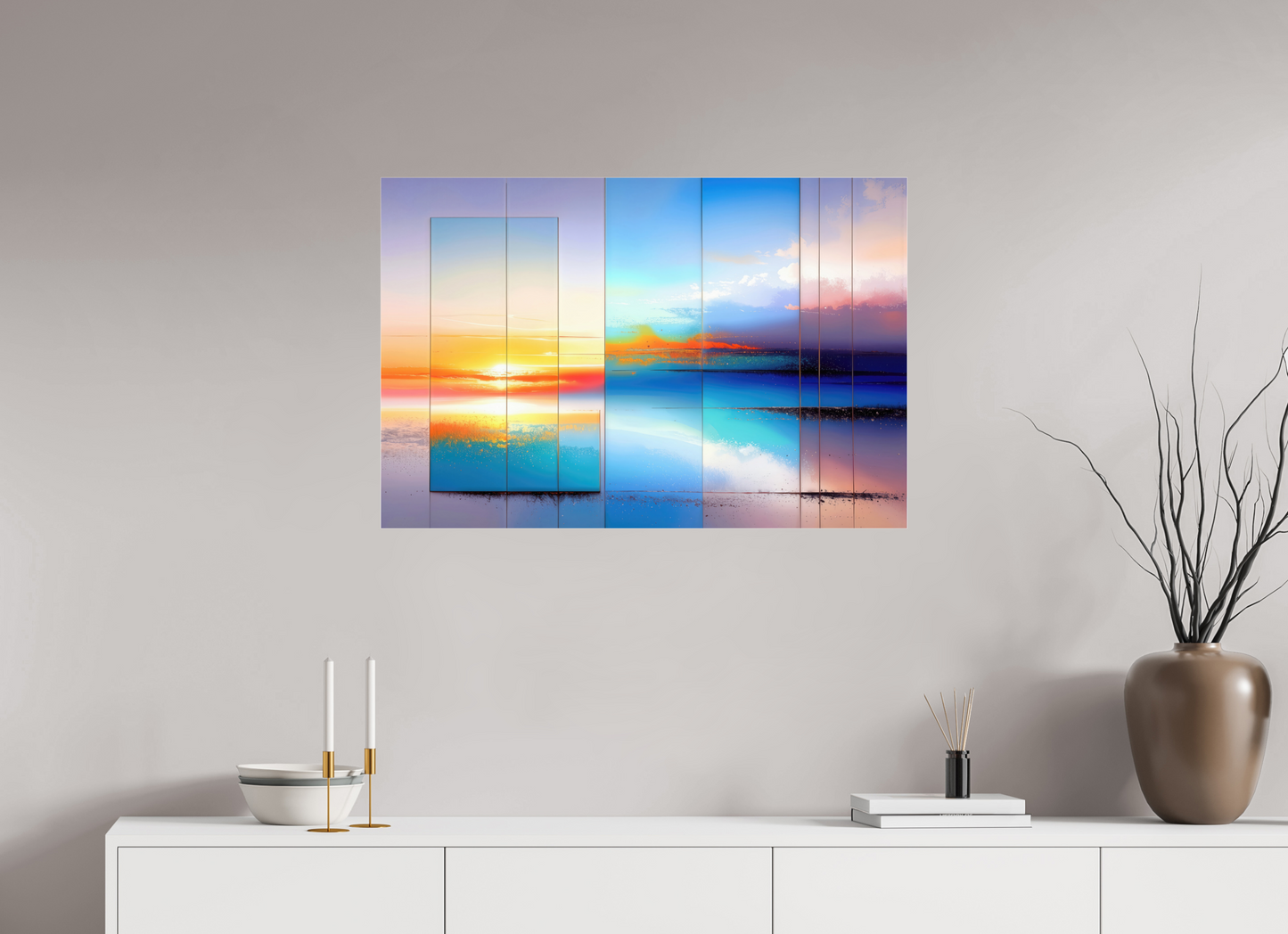 90 x 60 cm, Acrylglas glänzend standard Fenster zum Meer-01—Wandkunst, Fine Art Print, Leinwand, Acryldruck, Alu-Dibond