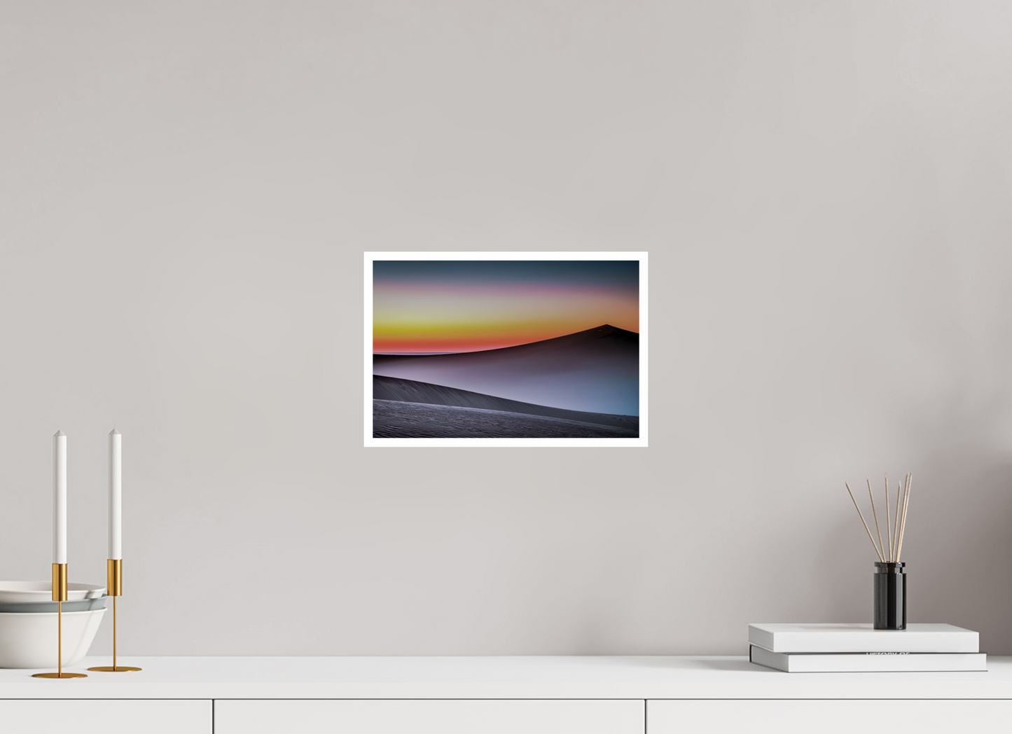 30 x 20 cm, Fine Art Print Hahnemühle Baryta Dämmerung über der Düne