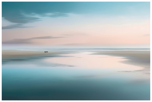 Main image Menschen im Wattenmeer-01—Wandkunst, Fine Art Print, Leinwand, Acryldruck, Alu-Dibond