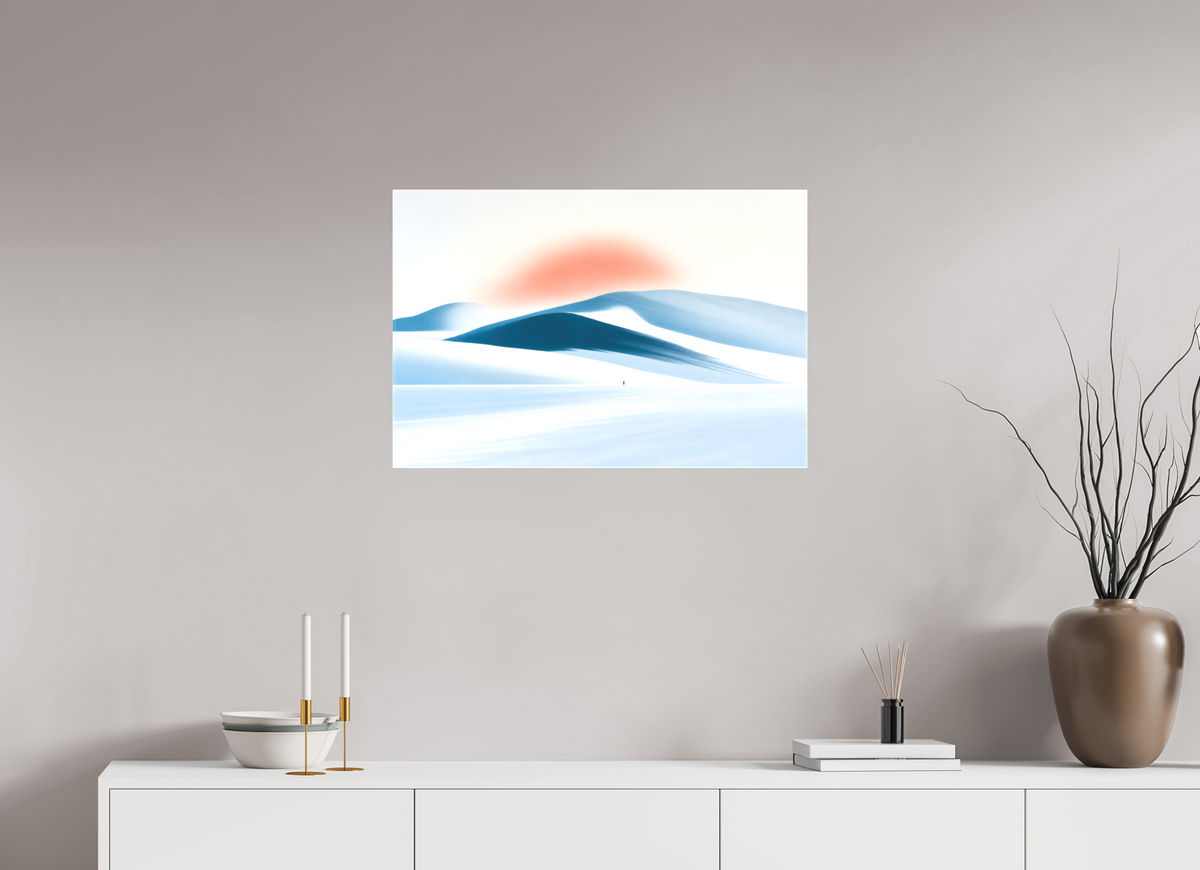 75 x 50 cm, Leinwand glänzend Spur in der Stille