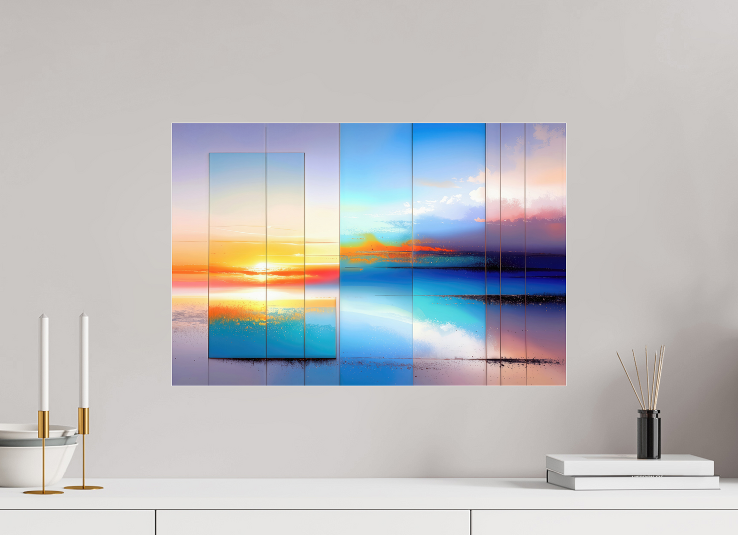 60 x 40 cm, Acrylglas glänzend standard Fenster zum Meer-01—Wandkunst, Fine Art Print, Leinwand, Acryldruck, Alu-Dibond