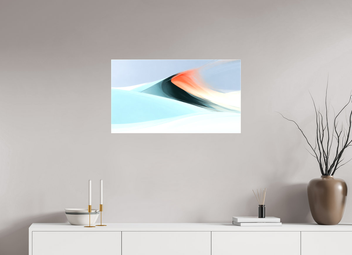 80 x 45 cm, Leinwand glänzend Licht über der Düne