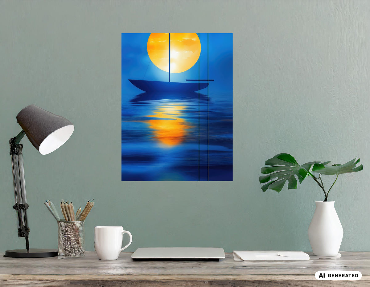 Sail in the Golden Circle—Wall Art, Fine Art Print, Canvas, Acrylic Print, Aluminum Dibond