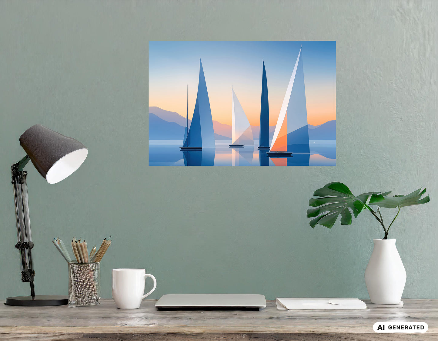 Sails of Silence—Wall Art, Fine Art Print, Canvas, Acrylic Print
