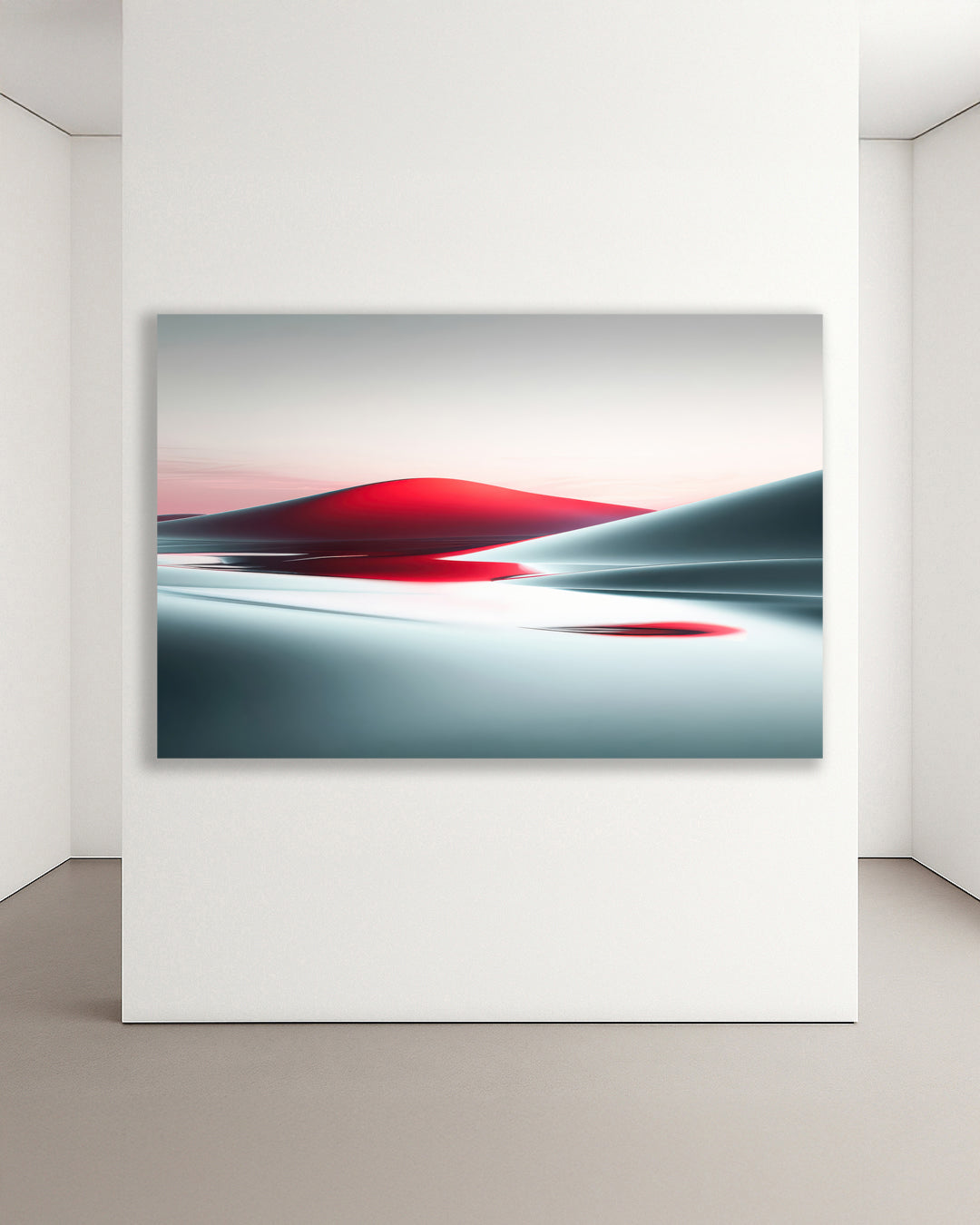 Die Stille der Duenen-06a – Kunstvoller Leinwanddruck mit minimalistischer Duenenlandschaft
