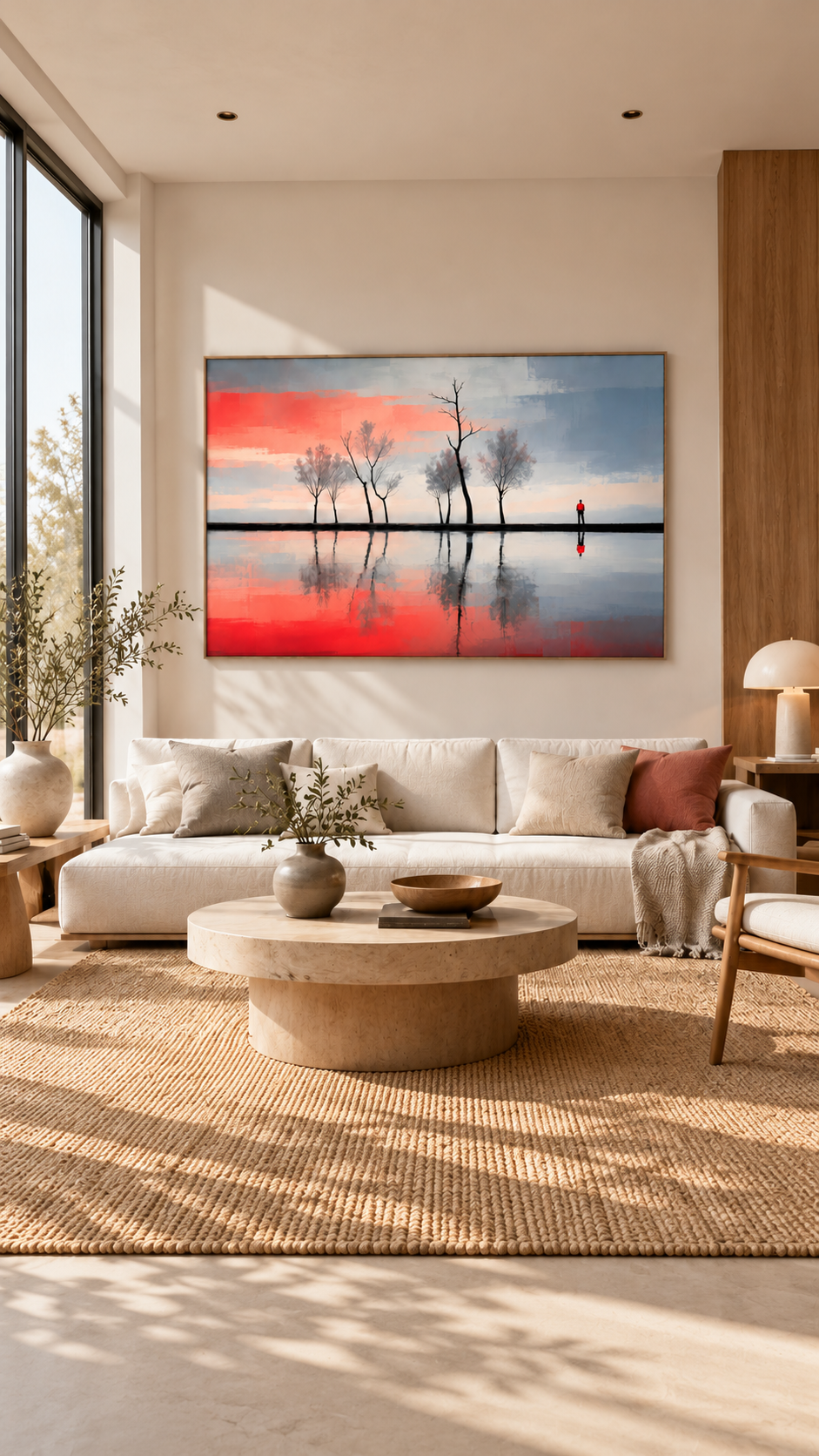 Stilles Ufer - Zwischen Licht und Spiegelung--Wandkunst, Fine Art Print, Leinwand, Acryldruck