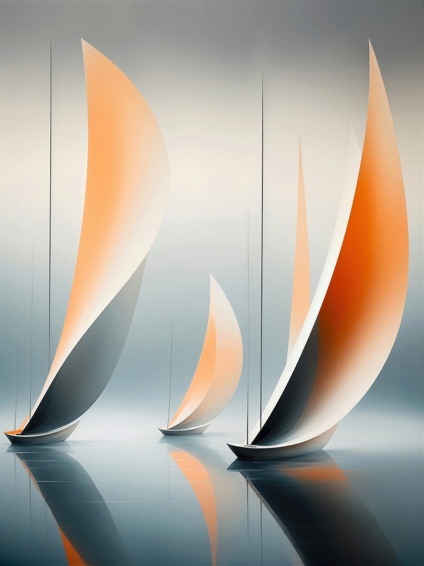 Drei im Licht—Wandkunst, Fine Art Print, Leinwand, Acryldruck