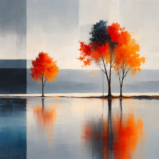 Herbst zwischen den Welten--Wandkunst, Fine Art Print, Leinwand, Acryldruck