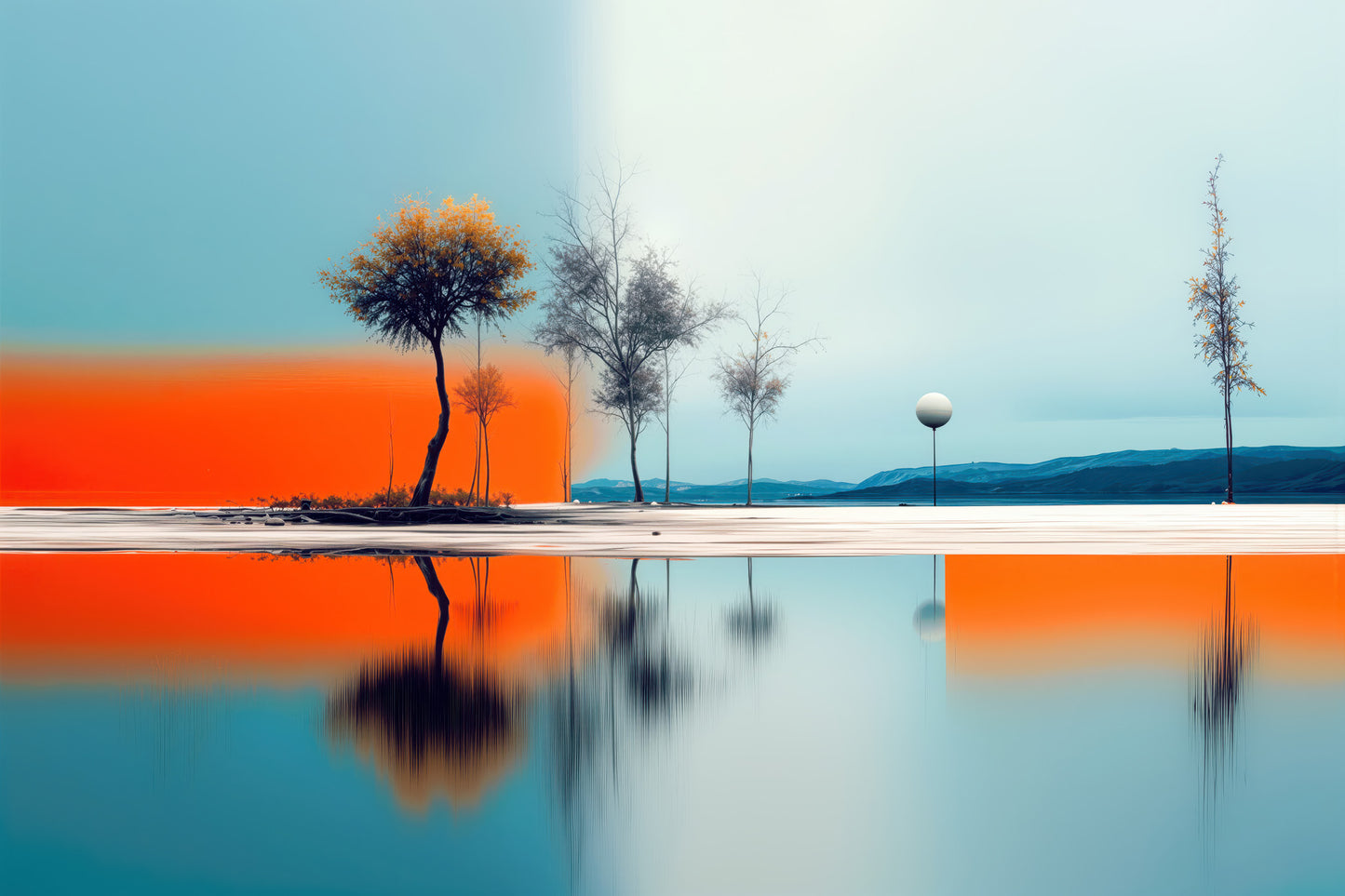 Horizont der Gegensätze—Wandkunst, Fine Art Print, Leinwand, Acryldruck, Alu-Dibond