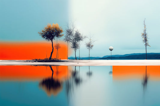 Horizont der Gegensätze—Wandkunst, Fine Art Print, Leinwand, Acryldruck, Alu-Dibond