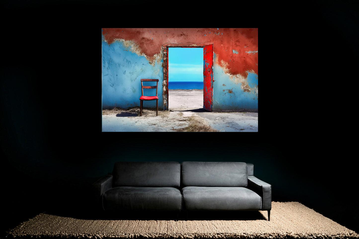 Meeresblick-03—Wandkunst, Fine Art Print, Leinwand, Acryldruck
