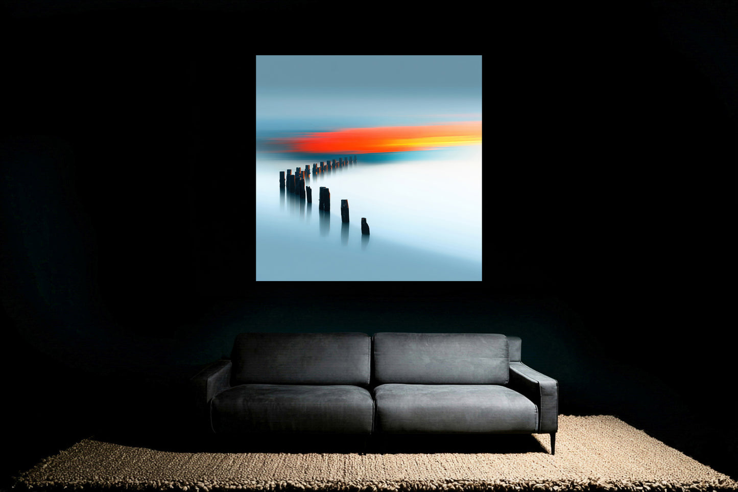 Pfad ins Licht—Wandkunst, Fine Art Print, Leinwand, Acryldruck, Alu-Dibond