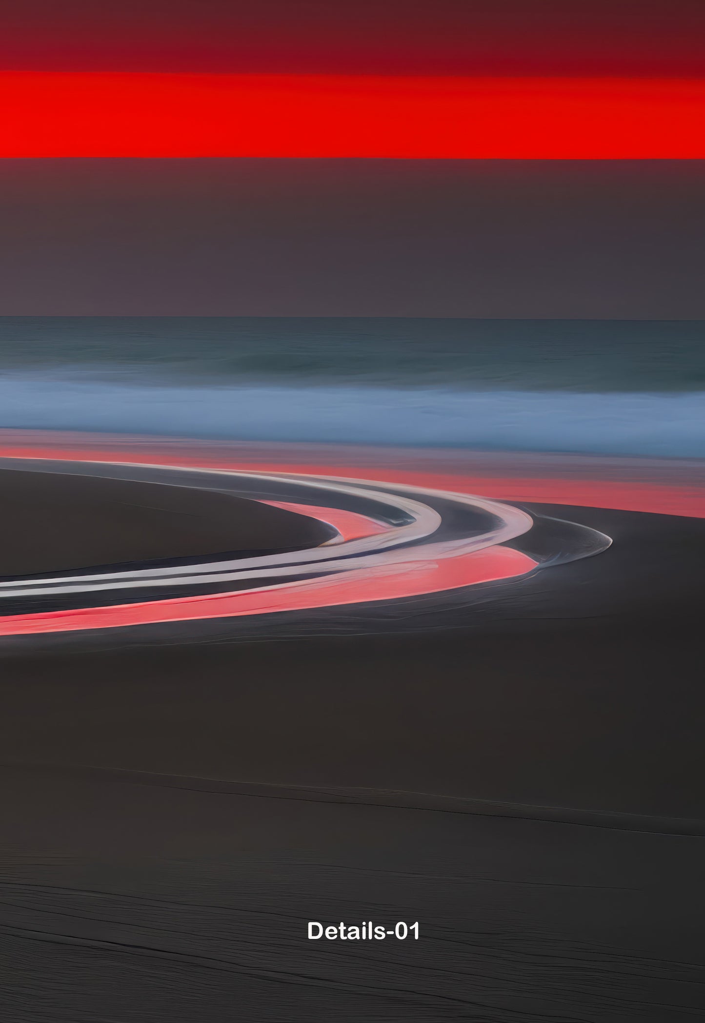 Wadden Sea - the Line of Light—Wall Art, Fine Art Print, Canvas, Acrylic Print, Aluminum Dibond