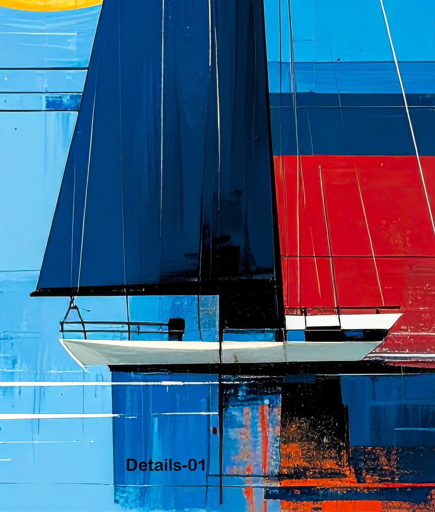 Segelboot-Kunst – Licht, Farbe und Bewegung—Wandkunst, Fine Art Print, Leinwand, Acryldruck, Alu-Dibond