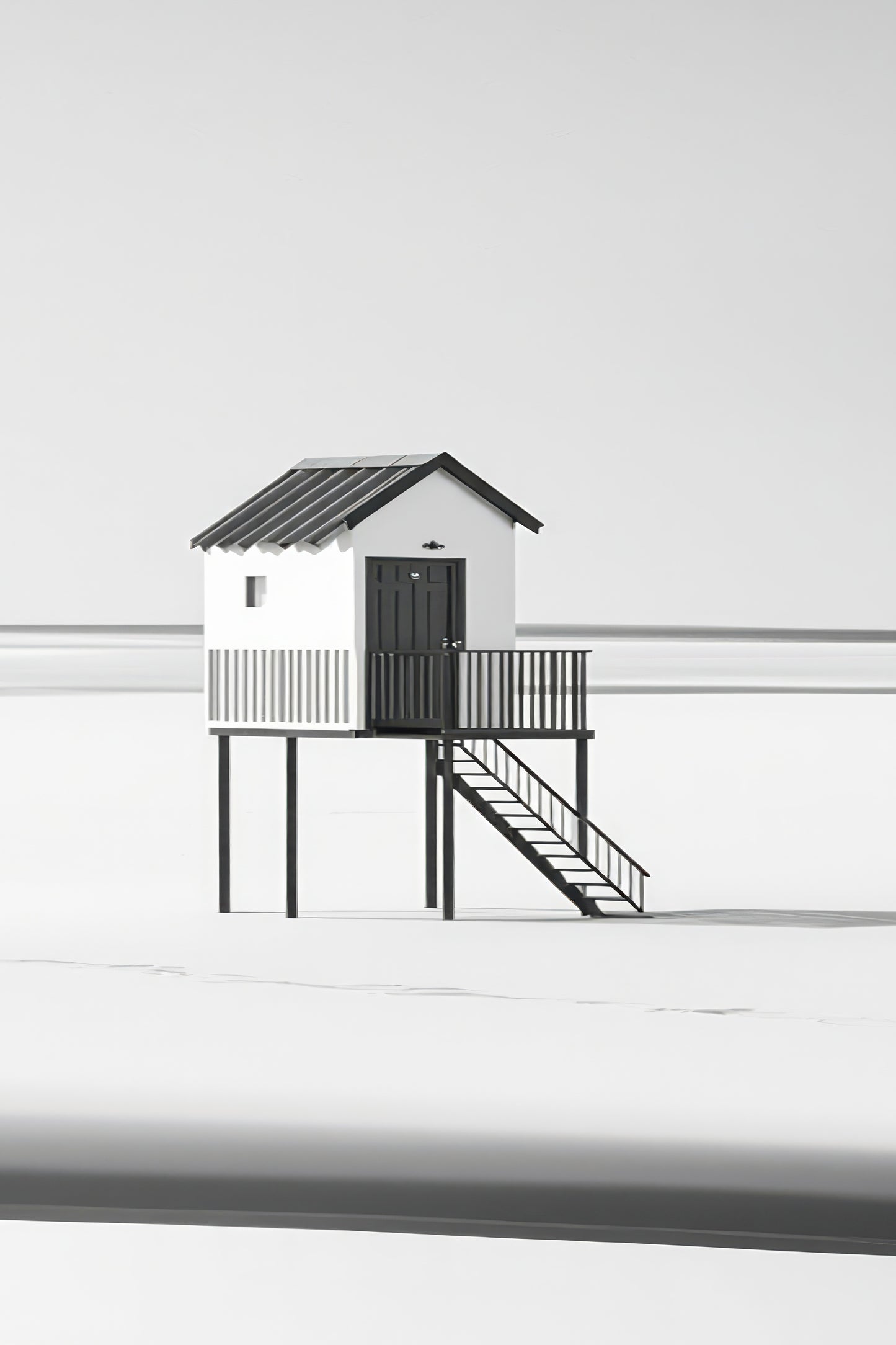 Stilt House in the Wadden Sea-01—Wall Art, Fine Art Print, Canvas, Acrylic Print
