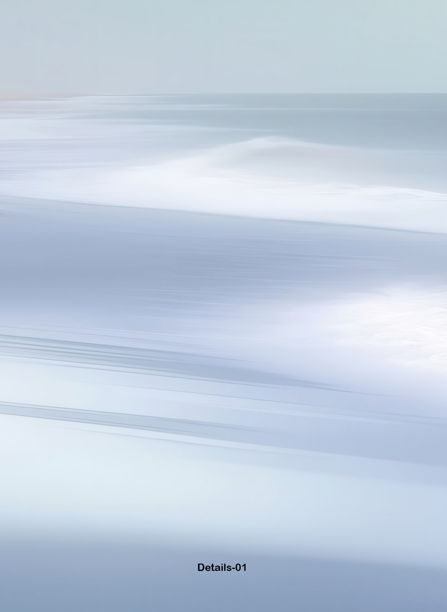 Verwehter Horizont – Strandlicht in Blau—Wandkunst, Fine Art Print, Leinwand, Acryldruck, Alu-Dibond