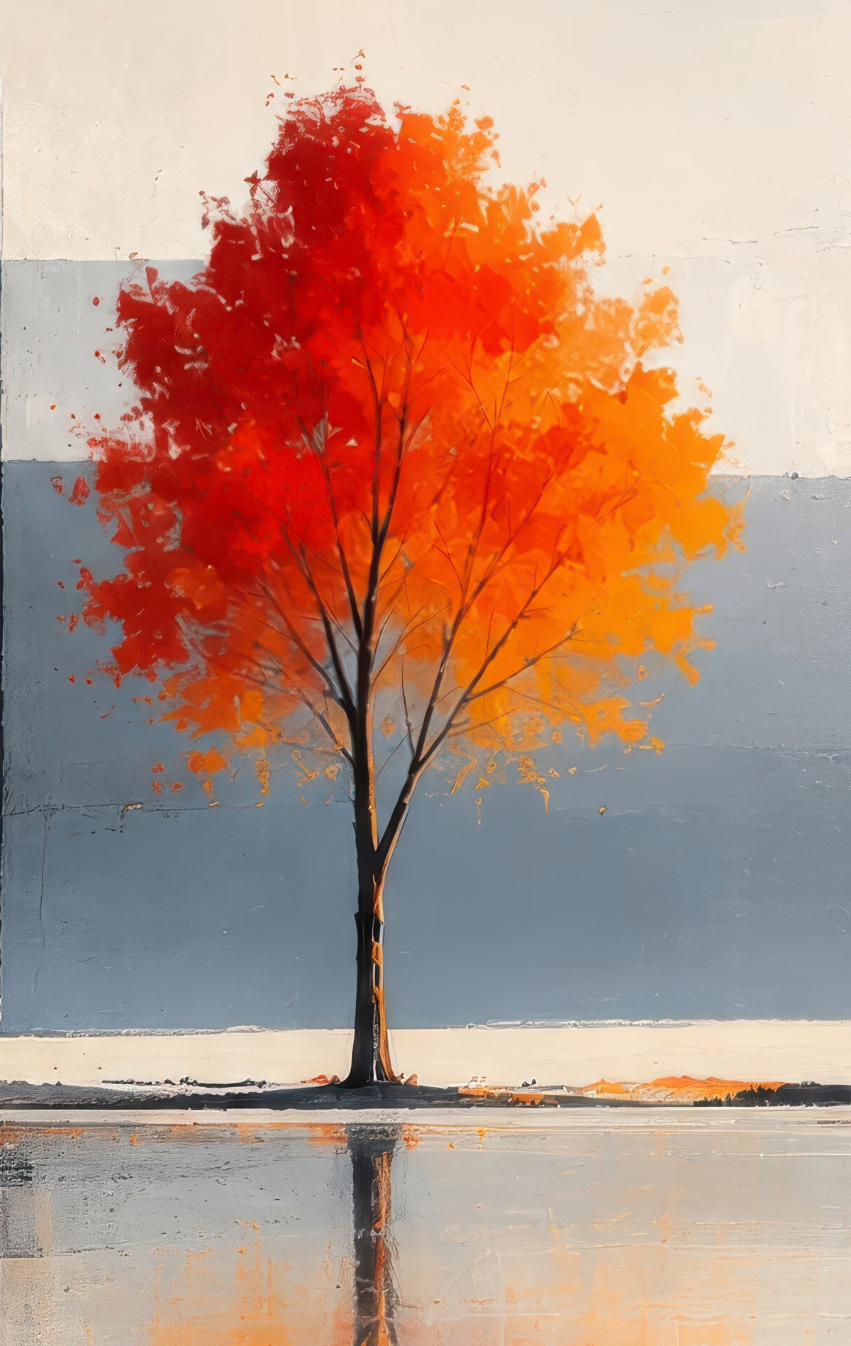 Herbst zwischen den Welten--Wandkunst, Fine Art Print, Leinwand, Acryldruck