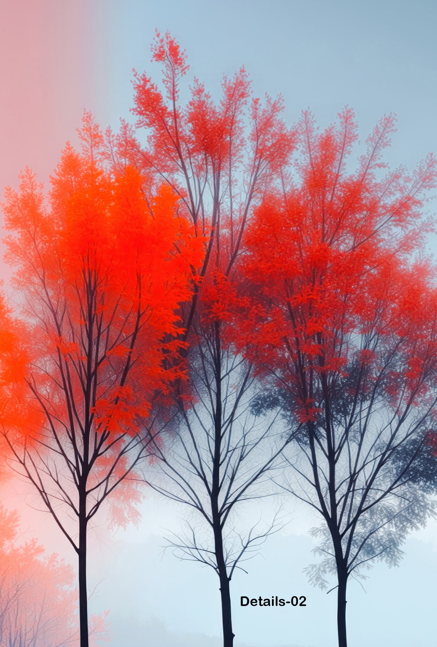 Stille in Rot—Wandkunst, Fine Art Print, Leinwand, Acryldruck, Alu-Dibond