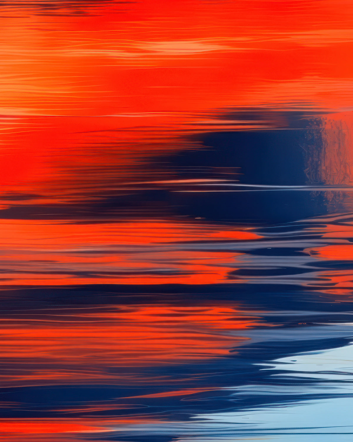 Reflejo en el agua casco de barco-01—Arte de pared, impresión artística, lienzo, impresión en acrílico