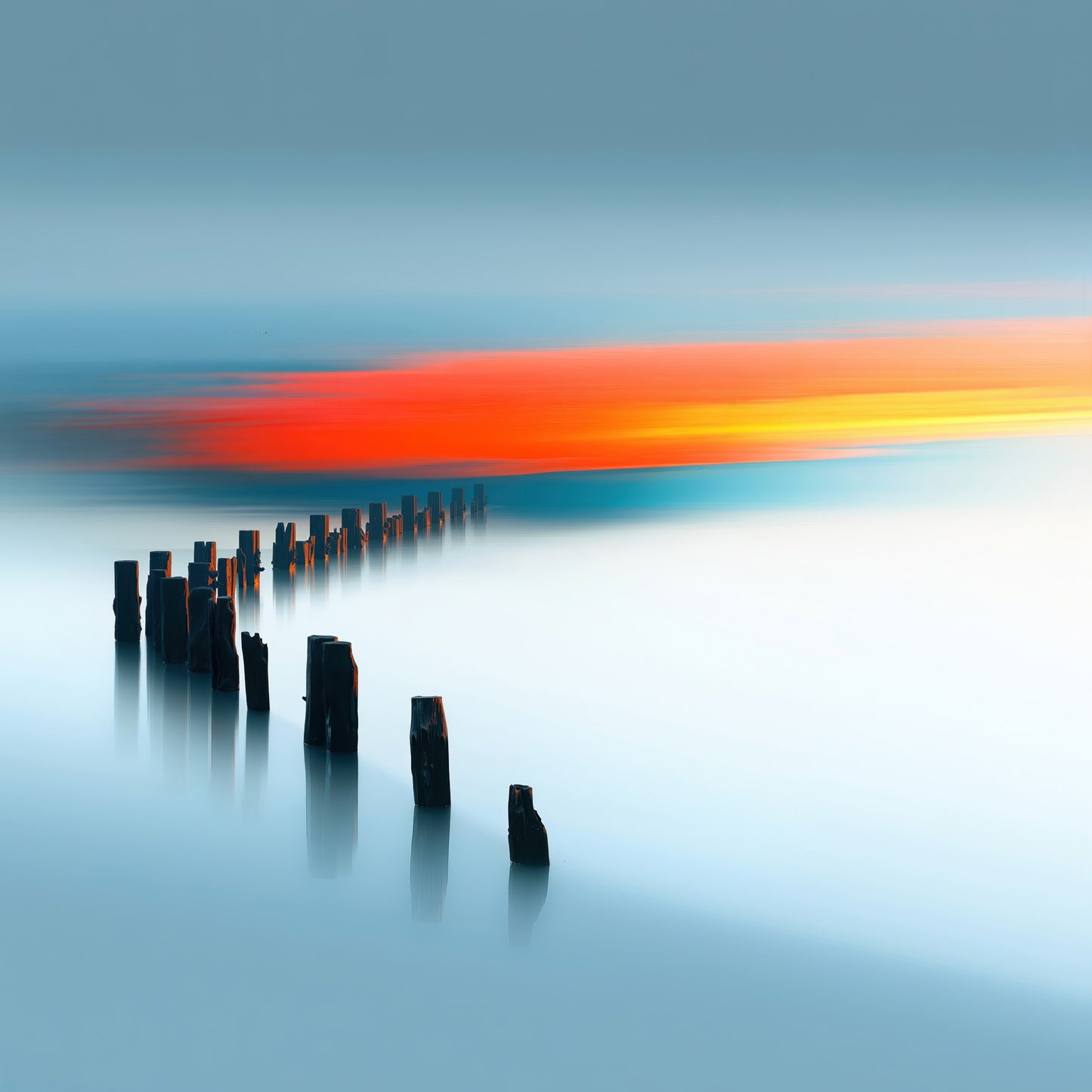 Pfad ins Licht—Wandkunst, Fine Art Print, Leinwand, Acryldruck, Alu-Dibond