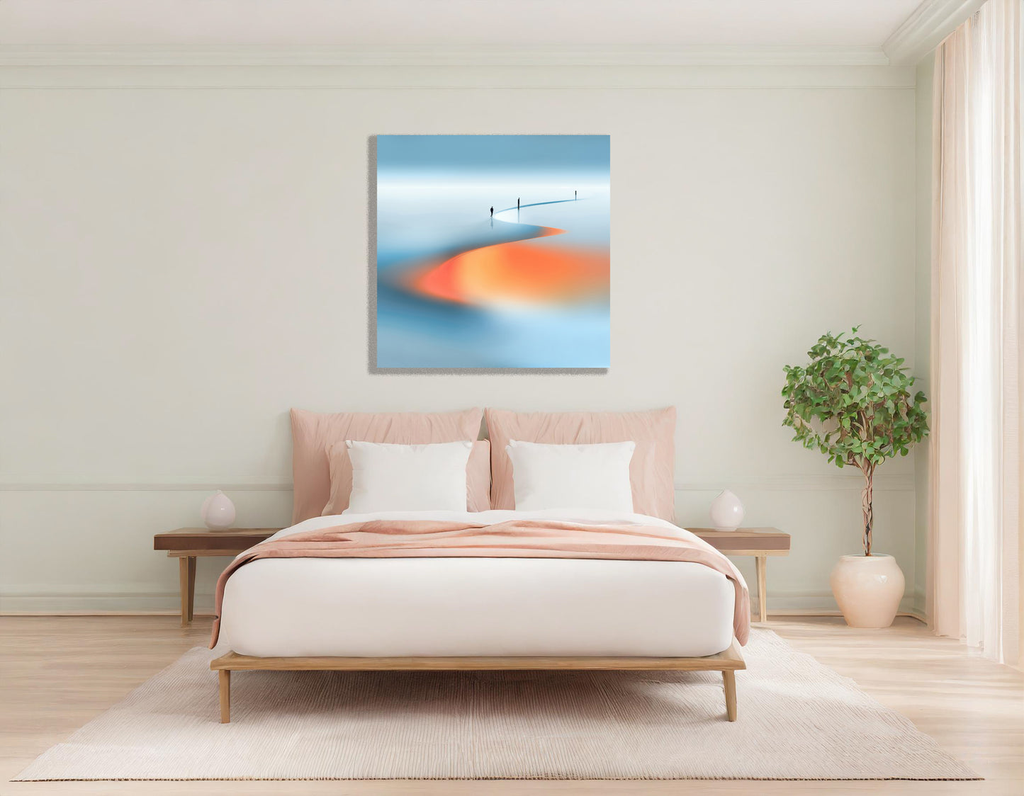 Weg der Gezeiten (square)—Wandkunst, Fine Art Print, Leinwand, Acryldruck, Alu-Dibond