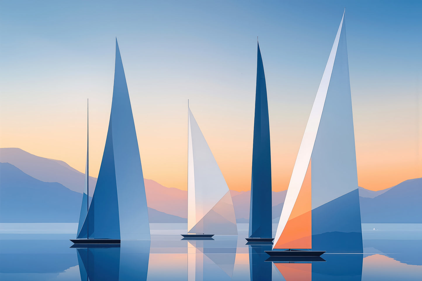 Sails of Silence—Wall Art, Fine Art Print, Canvas, Acrylic Print