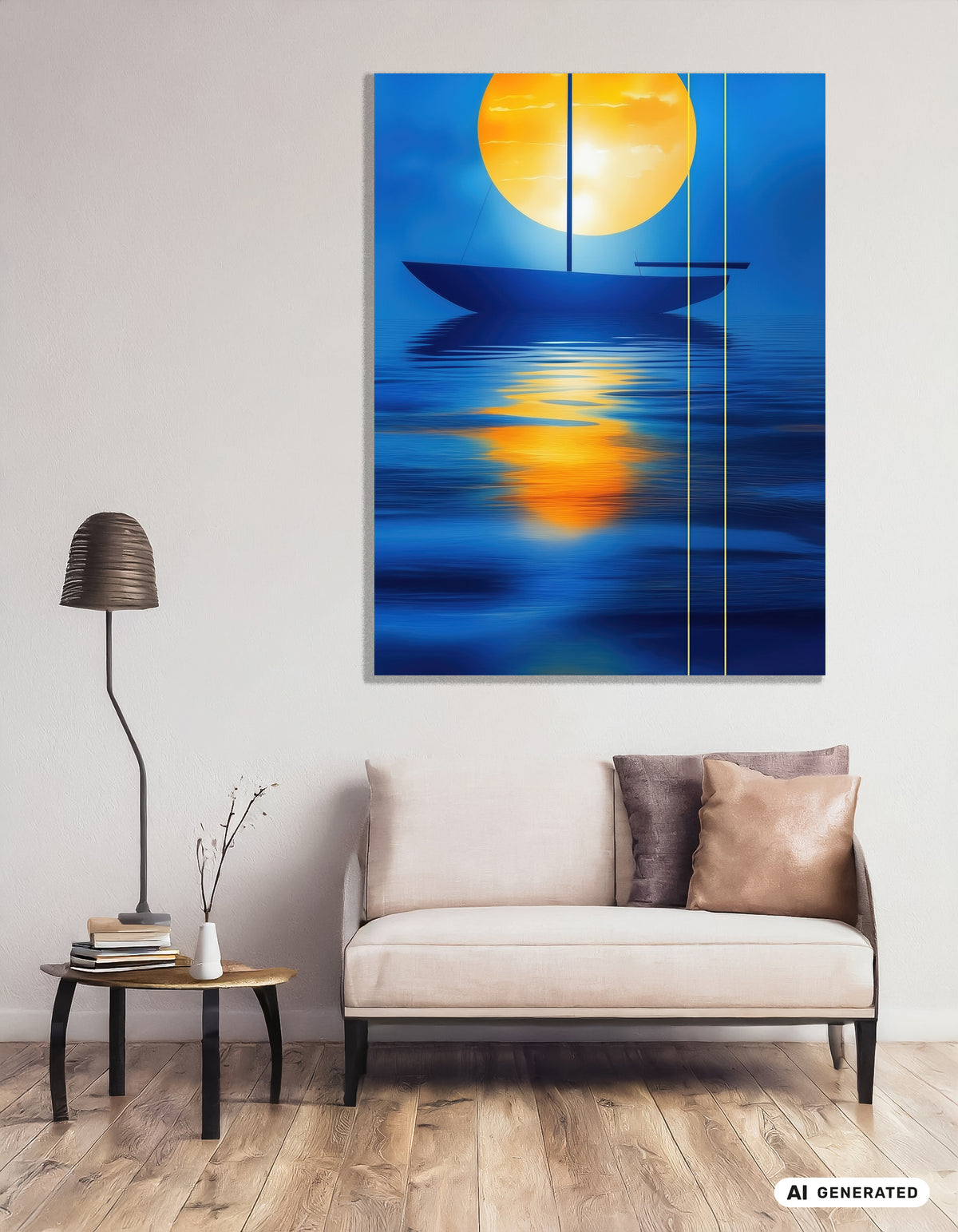 Sail in the Golden Circle—Wall Art, Fine Art Print, Canvas, Acrylic Print, Aluminum Dibond