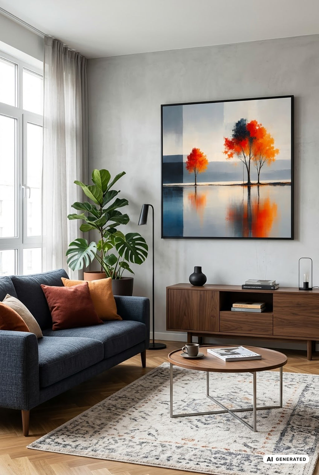 Herbst zwischen den Welten--Wandkunst, Fine Art Print, Leinwand, Acryldruck