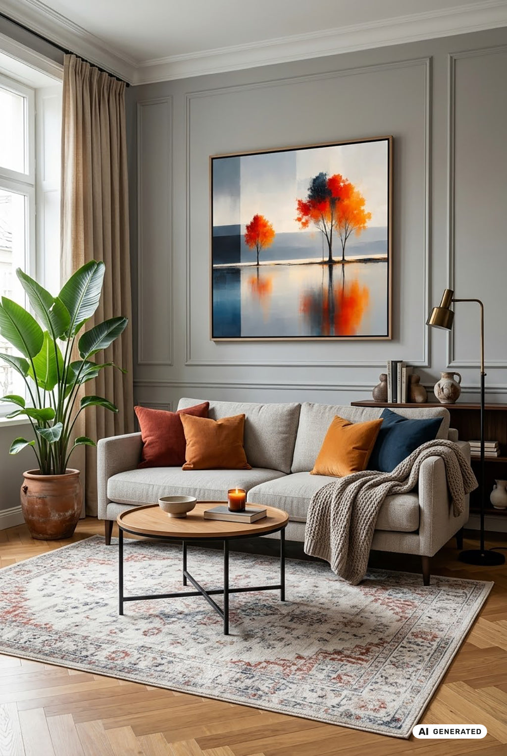 Herbst zwischen den Welten--Wandkunst, Fine Art Print, Leinwand, Acryldruck