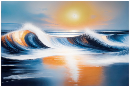 Main image Dialog der Wellen—Wandkunst, Fine Art Print, Leinwand, Acryldruck, Alu-Dibond